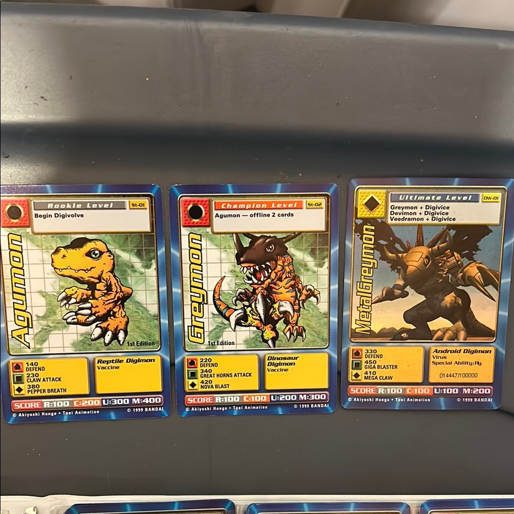 Agumon Digimon Card Set - Multicolor